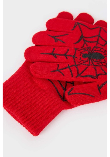 Defacto Erkek Çocuk Marvel Spiderman Desenli 2li Eldiven F2404a825wnbk27 Siyah