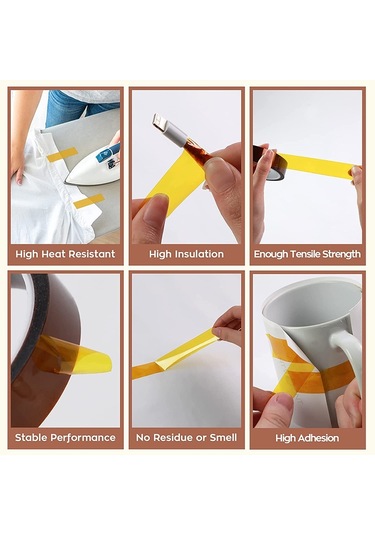 Yüksek Sıcaklığa Isıya Dayanıklı Bant Isı Yalıtım Bandı Poliimid Yapıştırıcı Yalıtım Yapıştırıcı 3d Baskı Kartı Koruma Bandı 30mm