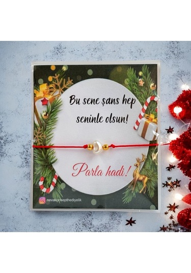 Yılbaşı Hediyesi İnci Bileklik-şans Bilekliği 10 Adet -yeni Yıl,yılbaşı Bilekliği