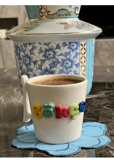 200ml Kişiye Özel İsimli Kupa Altlığı İle