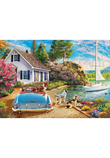 Ks Games 2000 Parça Tekne Ve Sevimli Köpekler Puzzle - Angelo Bonito