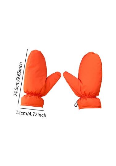 Suntek Erkekler Kadınlar İçin Aşağı Eldivenler Kar Turuncu Turuncu