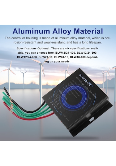 Geeroyoo "ıp67 Su Geçirmez Rüzgar Türbini Kontrol Cihazı - 12v/24v/48v Modelleri İle 1000w'a Kadar Güç"