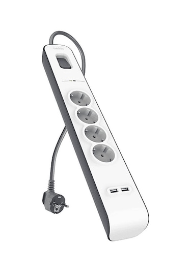 Belkın Bsv401vf 2 Metre 4'lü Akım Korumalı Priz Beyaz