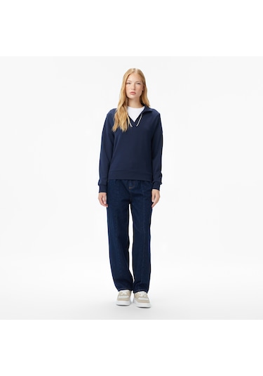 Nautica Kadın Lacivert Regular Fit Sweatshirt 026 57k304t Lacivert