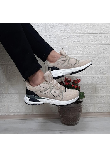 M.p. 1642 Bej Renk Memoryfoam Kaydırmaz Rahat Spor Ayakkabı Bej