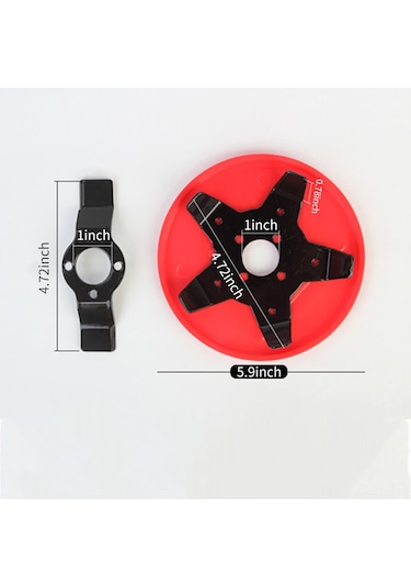 Xindoker "dayanıklı Çelik Çim Biçme Başlığı - Keskin Ve Kökünden Ot Temizleme İçin Profesyonel Bahçe Aleti"