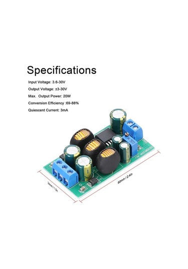 Ebitda Yüksek Verimli 3.6-30v Giriş 3-30v Çıkış 20w Dc-dc Dönüştürücü