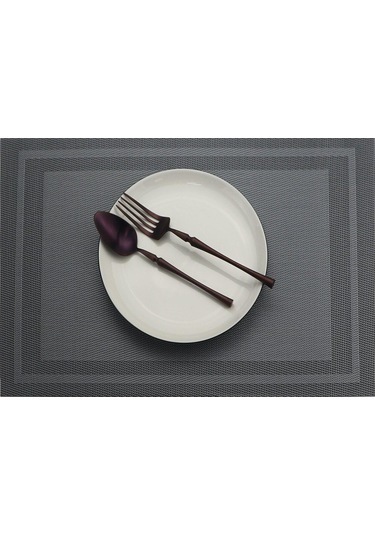 Kahverengi Tablemat 6 Adet Pvc Mutfak Yemek Placemats Masa Yemeği Mat Coaster Su Geçirmez Masa Pedi Bireysel Danteller Fincan Paspaslar Kahverengi