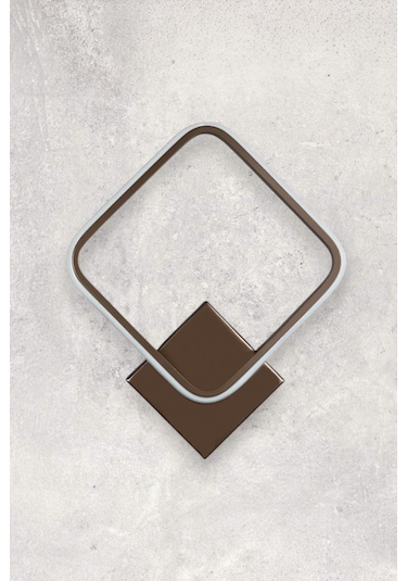 Kira Aplik Kahverengi Gün Işığı Ledli Banyo Hol Led Duvar Aplik Kahverengi