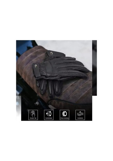 Pazly Yazlık Motosiklet Eldiveni - Dokunmatik, Hava Alabilir, Kaymaz Eldiven