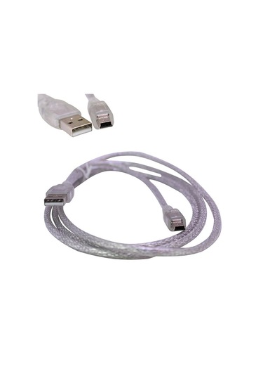 Ipod Şarj Aleti Kablosu Usb 5 Pin Geniş 1.5 Metre Şeffaf Powermaster Sl-uk5 -43377