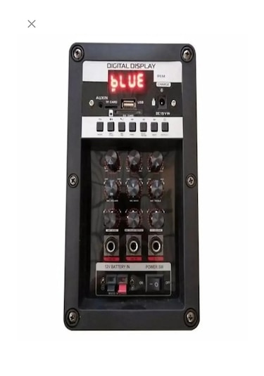 Hoparlör Çift Mikrofon, Bluetooth, Usb, Sd Kart Kumandalı 100watt