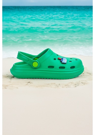 Kiko Kids Eva Plaj Havuz Okul Kreş Kız Çocuk Terlik Twg 755 Yeşil