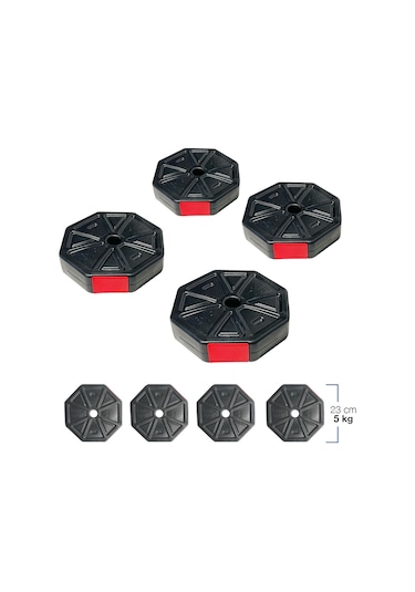 Tan Spor 20 Kg Dambıl Halter Ağırlık Plakası 4 x 5 KG