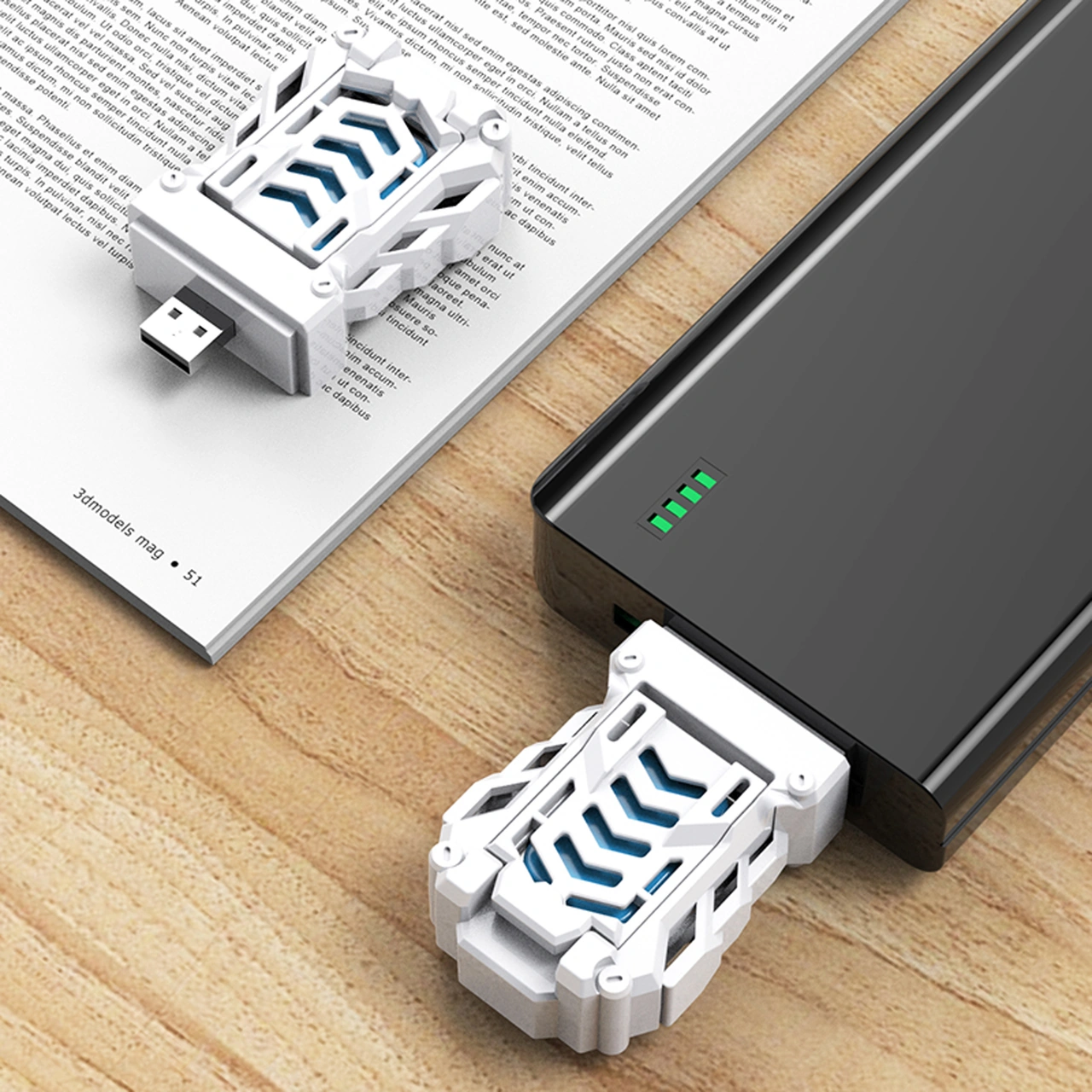 Yunboo Usb İle Çalışan Taşınabilir Isıtmalı Kovucu, 4 Adet Kovucu Tablet İçeren Yeşil Renkli, Ev Ve Kamp İçin Etkili Sinek Ve Mus Musu Kontrol Cihazı Yeşil