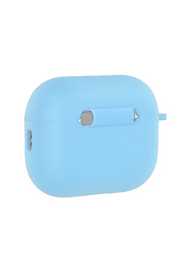 Apple Airpods Pro 3 İle Uyumlu Kılıf Standart Yumuşak Silikon Case Açık Mavi