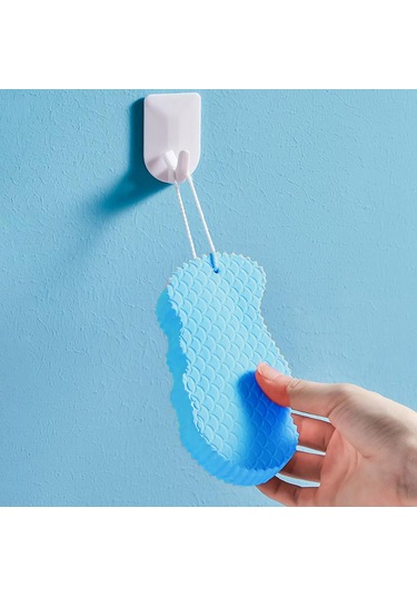 Suntek Duş Süngeri Yumuşak Sevimli Şekiller Nazik Mavi