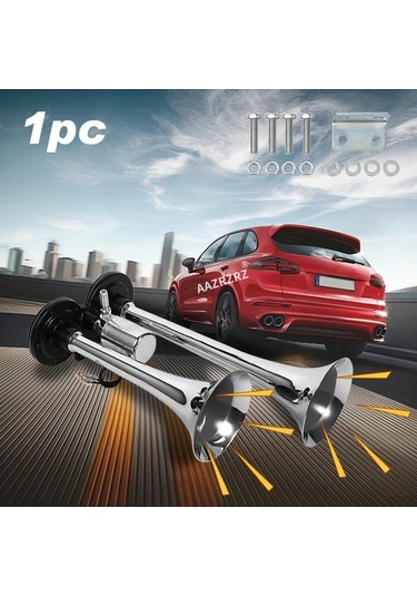 Dashanshop 12v Elektrikli Kornafa Ve Hava Kompresörü Seti Kamyon Suv Araç Tekne Minibüs