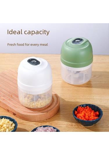 Dianziye Ev Elektrikli Mini Pestle Ve Mortar - 250ml Pembe Yeni Model, Evcil Mutfak, Kablosuz, Bebek Yemeği Ve Et Ezici, Çabuk Ve Kolay Kullanım Pembe