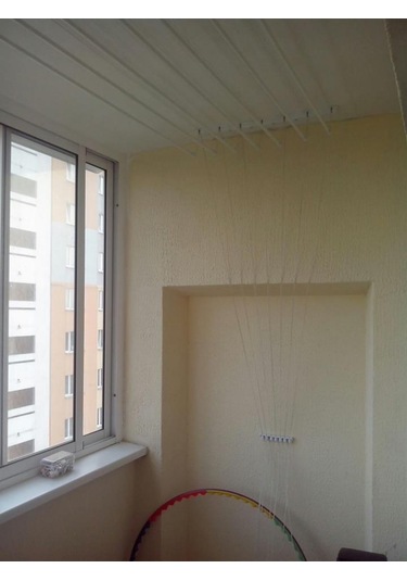 Çukurova Asansörlü Çamaşırlık Kurutma Askısı 5'lı 125 CM Beyaz