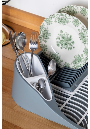 Tezgah Üstü Bulaşık Kurutmalığı - Gri Gri