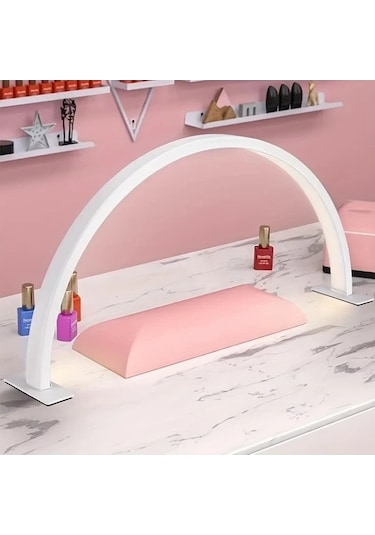 Fastbuy 180mm Pembe Led Masa Lambası 6000k Usb Güçlü Ayarlanabilir Hilal Titresimsiz Tirmak Pembe