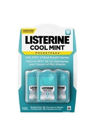 Listerine Cool Mint Nefes Tazeleyici Pocketpaks 72'li