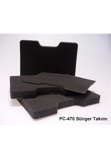 PC-470 Siyah - Perforeli Sünger ve Plastik Çanta  337 x 275 x 124