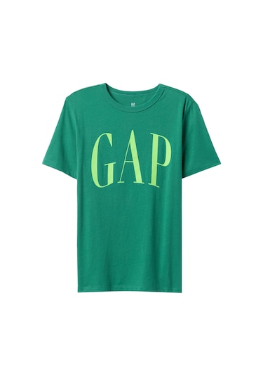 Gap V-frch Logo Arch Tee Yeşil Erkek Çocuk Kısa Kol T-shirt Yeşil