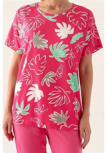 Rolypoly 3386-s Kadın Kısa Kol Pijama Takımı Fuşya