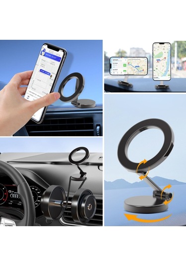 Buffer Tüm Telefonlarla Uyumlu Manyetik Araç Telefonu Tutacağı K