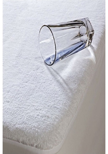 Evony 160x200+30 Cm Pamuk Fitted Alez Su Sıvı Geçirmez Yatak Koruyucu Alez Beyaz