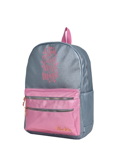 Elatae Su Geçirmez Çok Gözlü Kız Çocuk Seyahat Okul Sırt Çantası Gri K1569