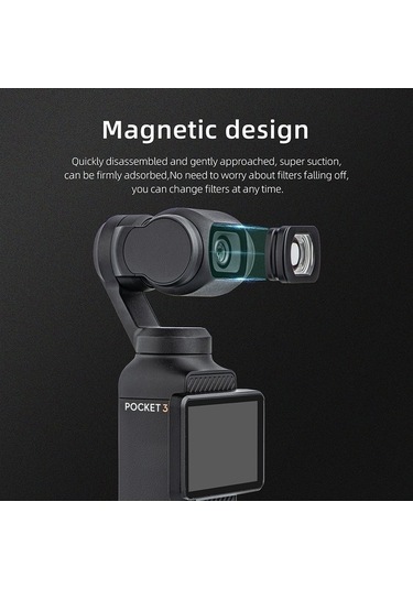 Bloomnest Startrc 1133707 Djı Osmo Pocket 3 Kamera Geniş Açı Lens Optik Cam Aksesuarı Altın