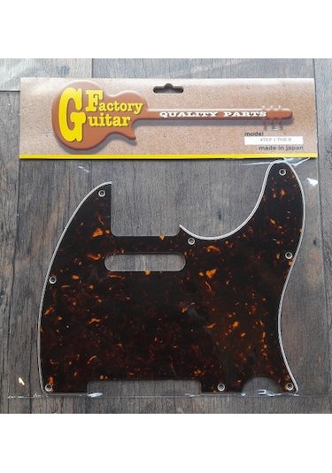 Domo Tep-1Tor-B Tortoise Shell 8 Delikli Telecaster Pickguard
