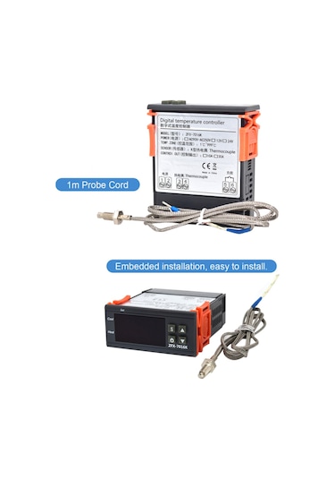 Zfx-7016k 10a Dijital Sıcaklık Kontrol Cihazı Akıllı Yüksek Doğruluk Sıcaklık Kontrol Termostatı Dondurucu Buzdolabı Kuluçka 24v