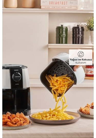 Karaca Smart Cook 60 Dakikaya Kadar Zaman Ayarlı Compact 2 Kişilik Airfryer
