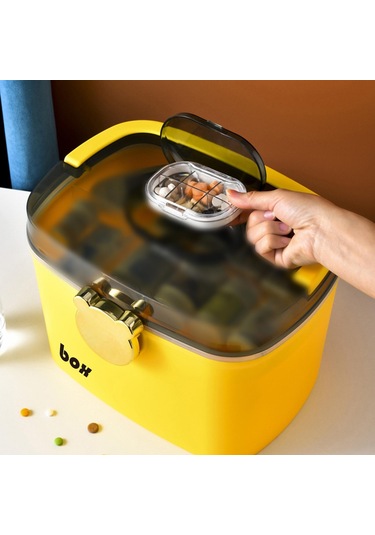 Homyl Ev Acil İlaç Saklama Kutusu Kabı Çıkarılabilir Tepsi