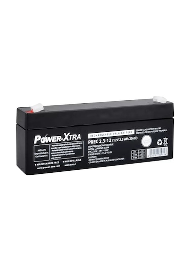Power-Xtra EcoLead PXEC2.3-12 12 V 2.3 Ah Kuru Akü