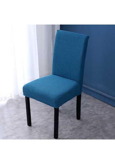 Qingmipy Ev Ofis Koltuk Kılıfı Örtüsü - Dikişli, Esnek, Omuzluklu - Günlük Kullanım İçin Dayanıklı Makyaj Minderi - Göl Mavisi Mavi