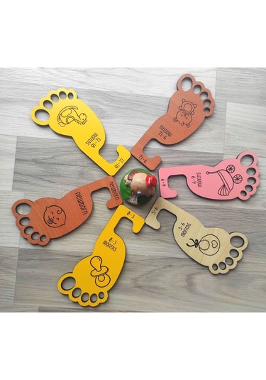 Plakethome Bebek Dolabı Ayracı,Dolap Içi Ahşap Askılık Set,Dolap Düzenleyici