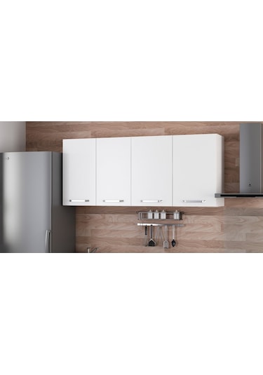 Minar 170 Cm Mutfak Dolabı Beyaz 170-B2-Üst Modül Beyaz