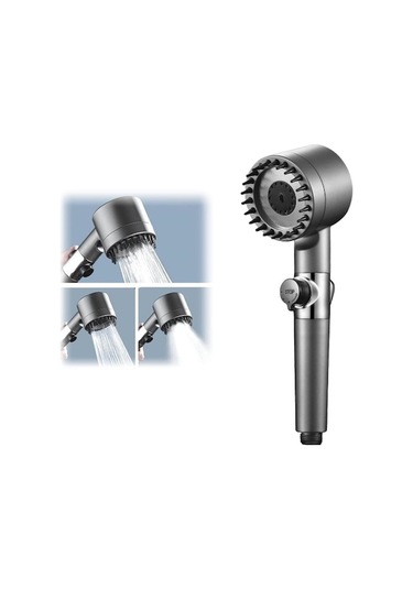 Trendooze Yeni Ve Ve Üç Tıkanma Pp Pamuklu Önleyici Nozul Modu Masaj Hortumu Filtreli Filtreli Duşu Duş Duş Duş Başlığı Başlığı Başlığı Ayarlanabilir 2023 Cy Gri