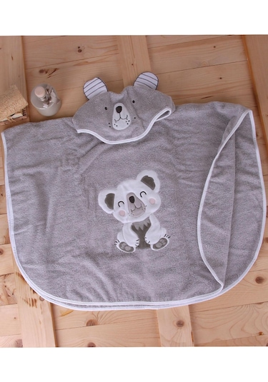 Baveno Pamuk Yuvarlak Koala Çocuk Banyo&Plaj Panço Havlu