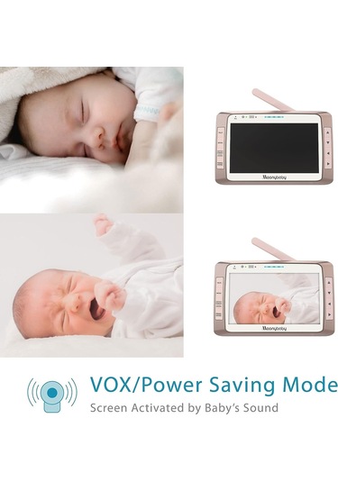 Moonybaby 5" Uzun Menzilli 2 Kameralı Bebek Monitörü, Wifi Gerekmez