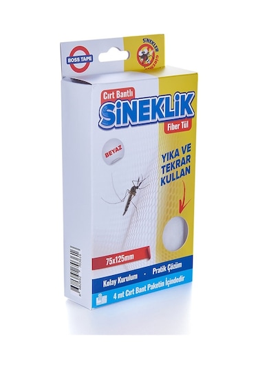 Pencere Cam Sineklik 75X125Mm Cırt Bantlı