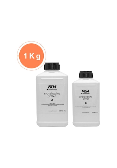 VRM Şeffaf Epoksi Döküm Reçinesi 1 KG