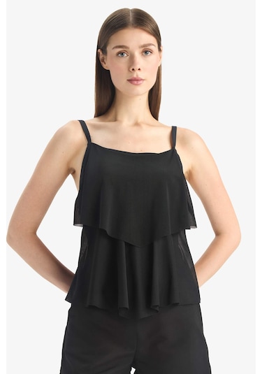 Defacto Regular Fit Tül Tankini-fall İn Love E3293ax25smbk81 Siyah