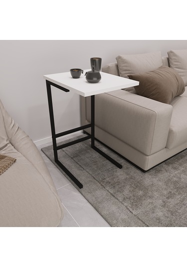 İlkem C Yan Sehpa Beyaz